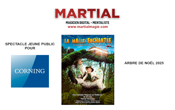 LA MALLE ENCHANTÉE : un spectacle magique pour l’Arbre de Noël de Corning à Bagneaux-sur-Loing