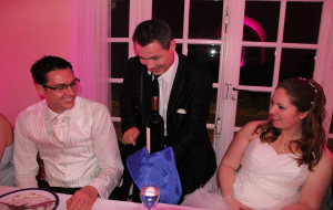 Magicien mariage close-up