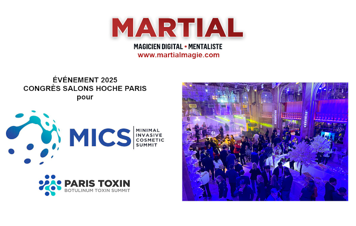 Magie digitale et mentalisme au grand congrès MICS & Paris Toxin aux Salons Hoche à Paris